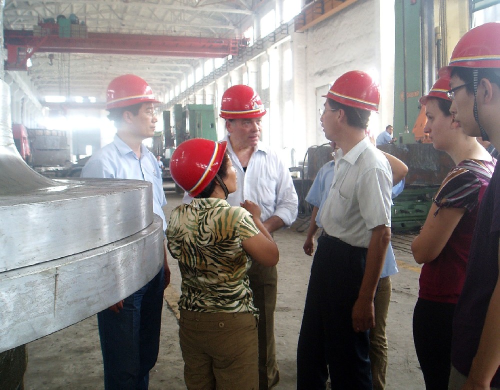 巴西公司来皇豫集团铸钢有限公司参观考察